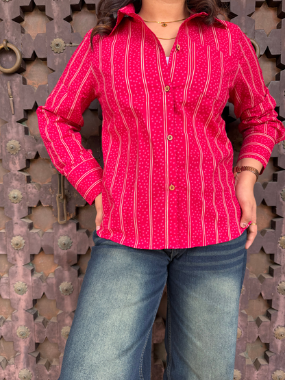 Pink Cotton Shirt
