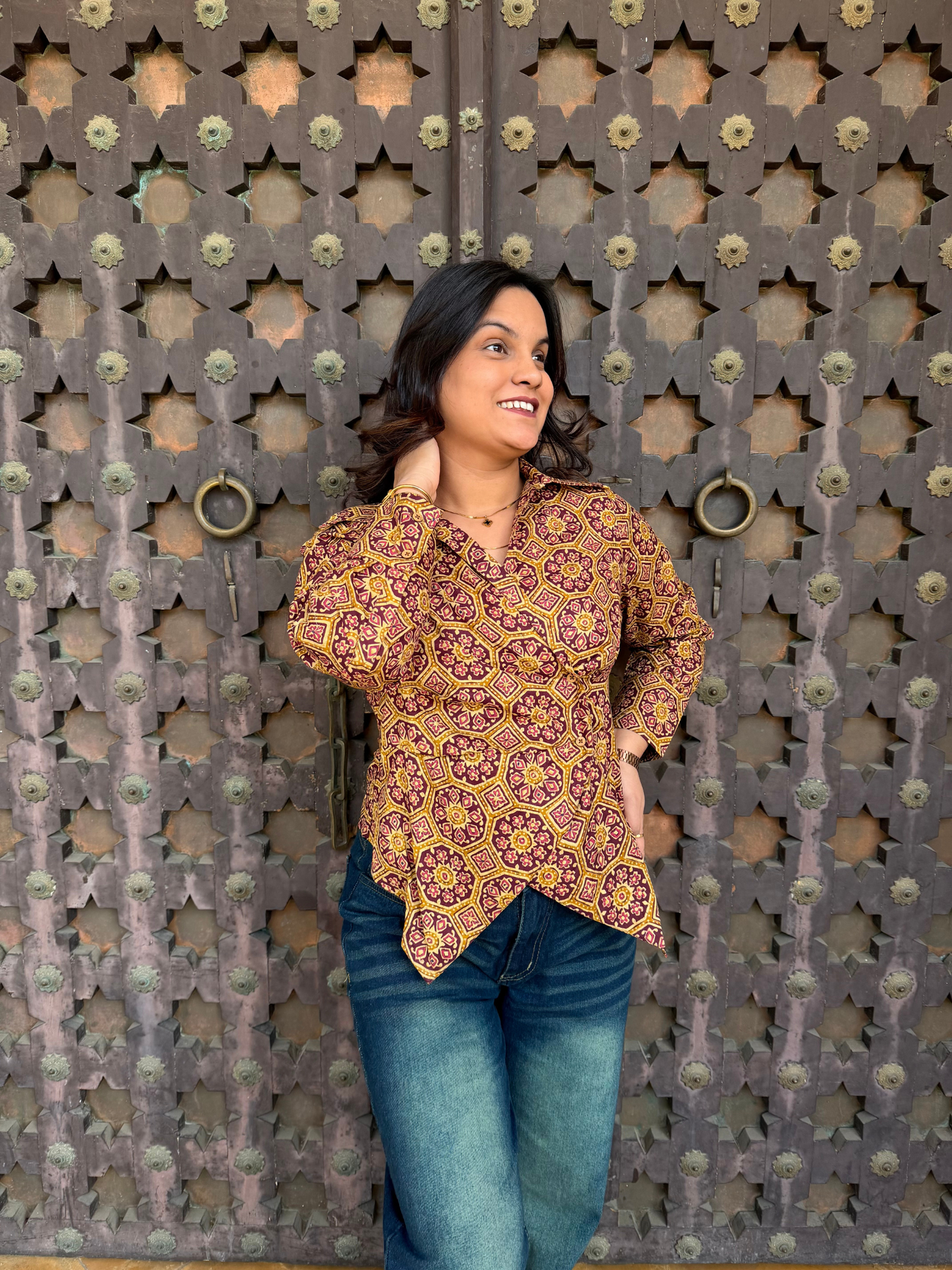 Zariqa anrakha cotton shirt