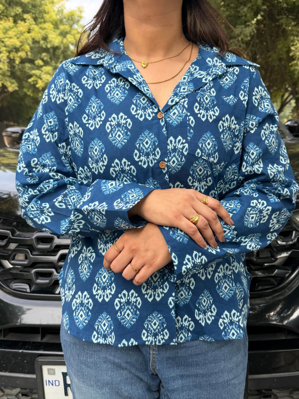 Neel rang Cotton Shirt