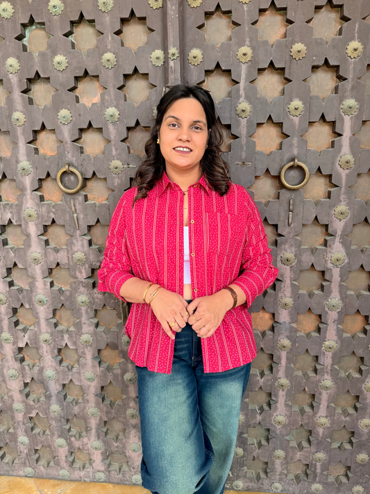 Pink Cotton Shirt