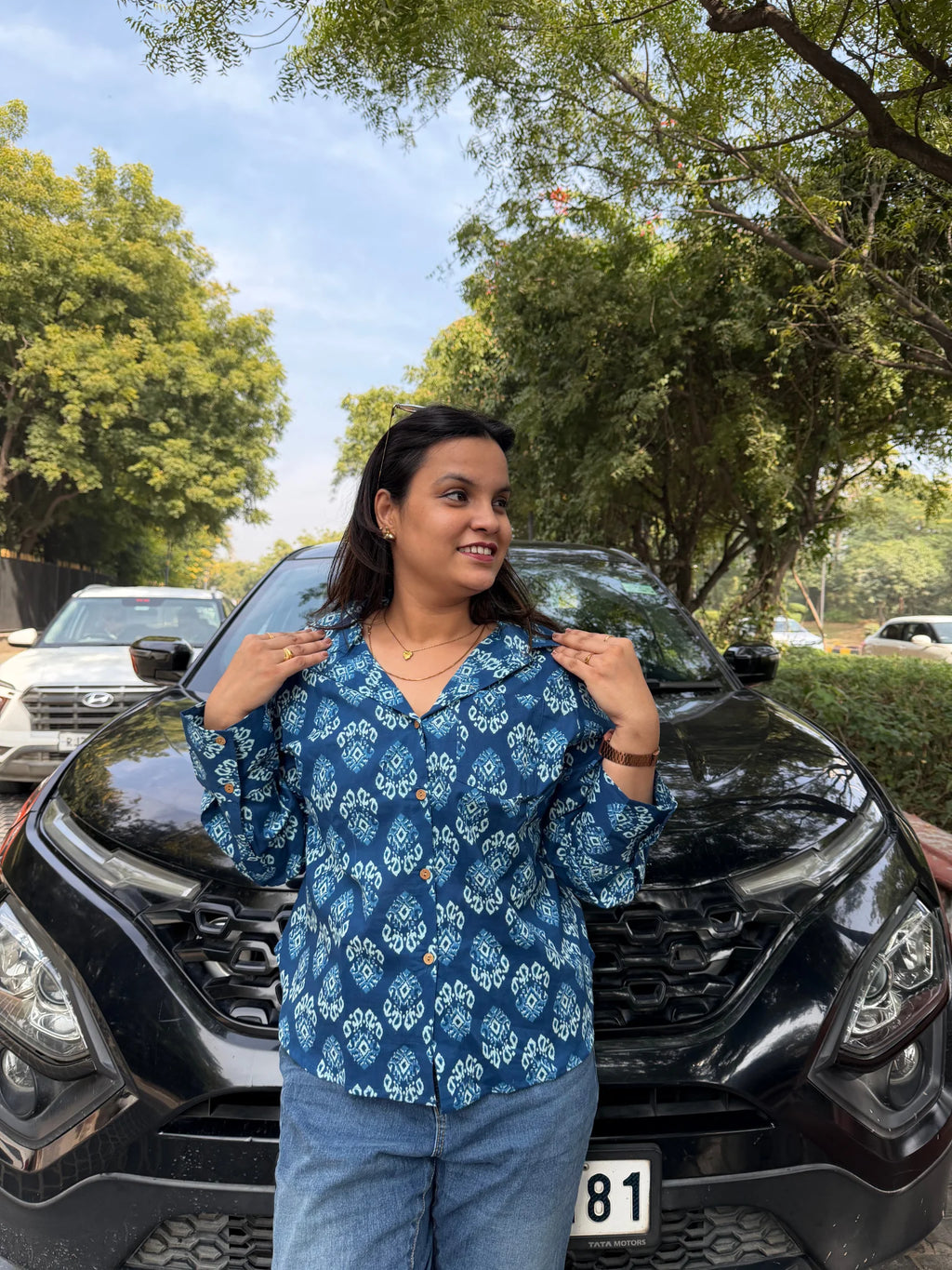 Neel rang Cotton Shirt
