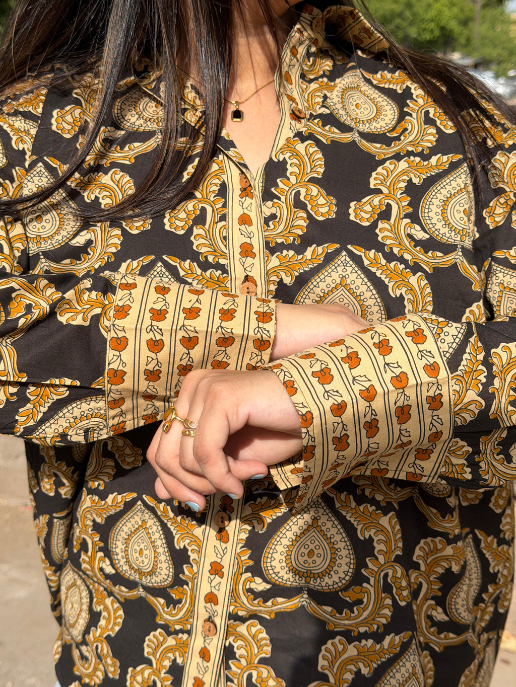 Rajwada Print Cotton Shirt