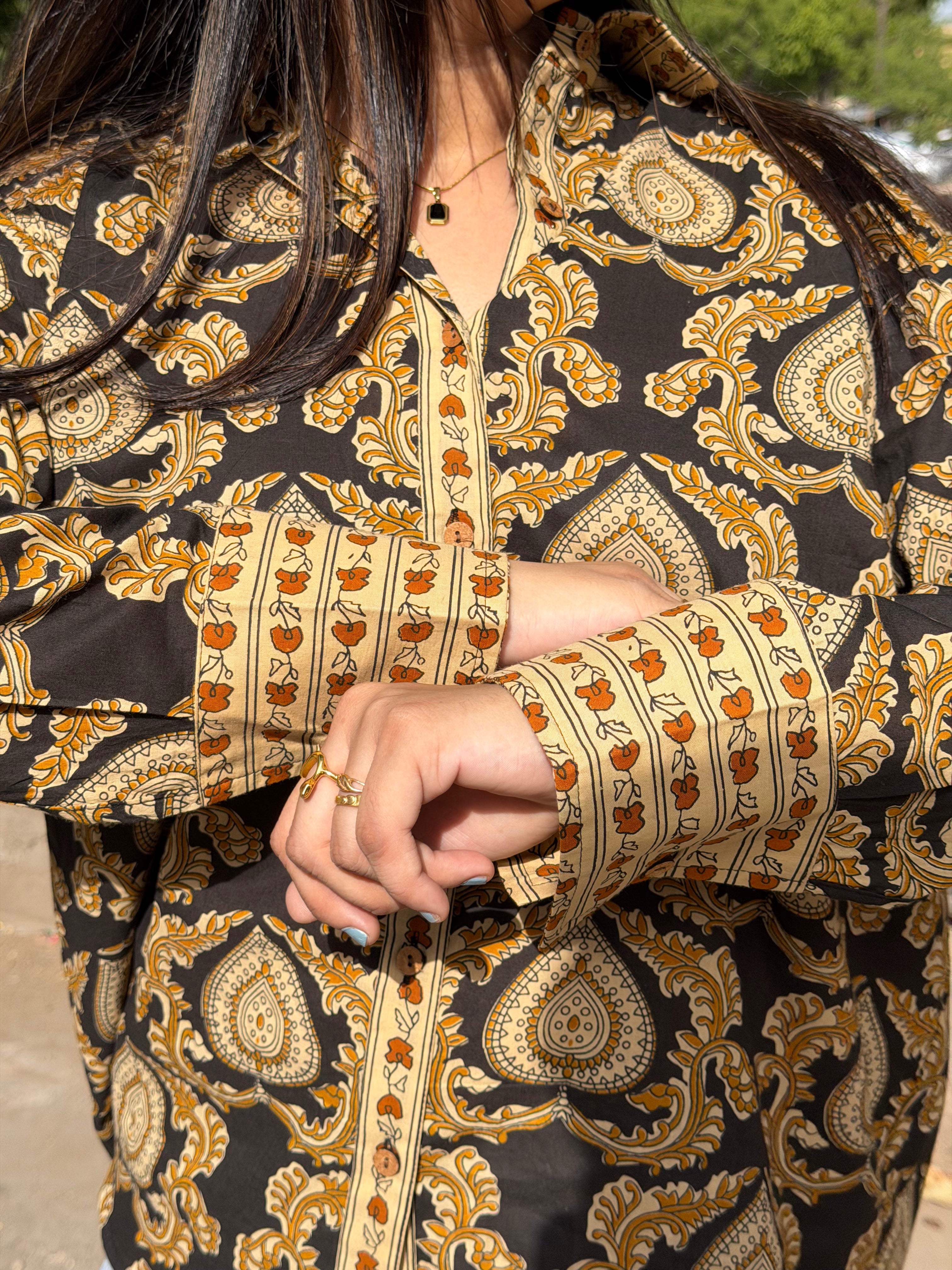 Rajwada Print Cotton Shirt