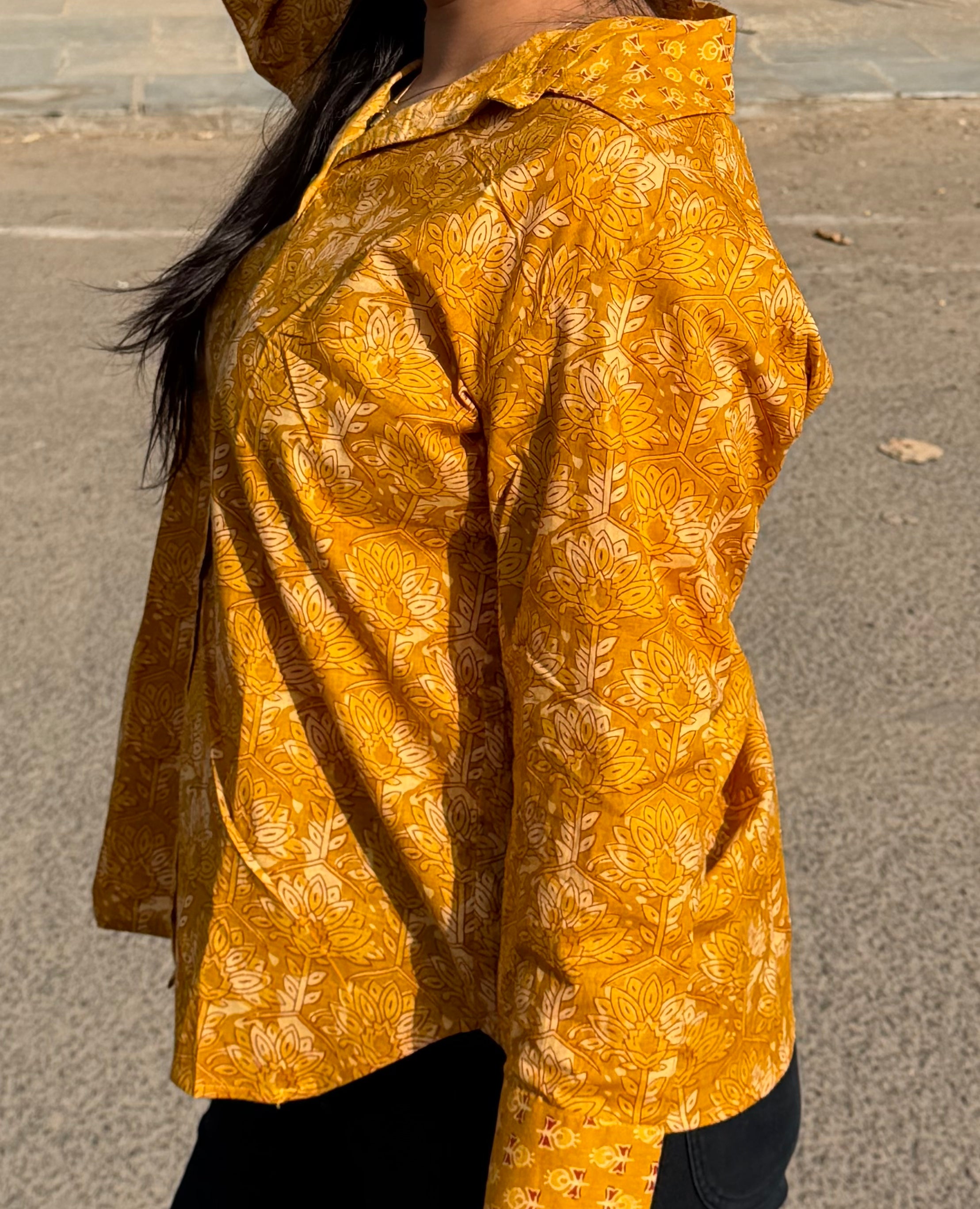 Mustard Grace Cotton Shirt